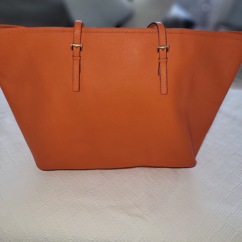 Orange Michael's Kors tote